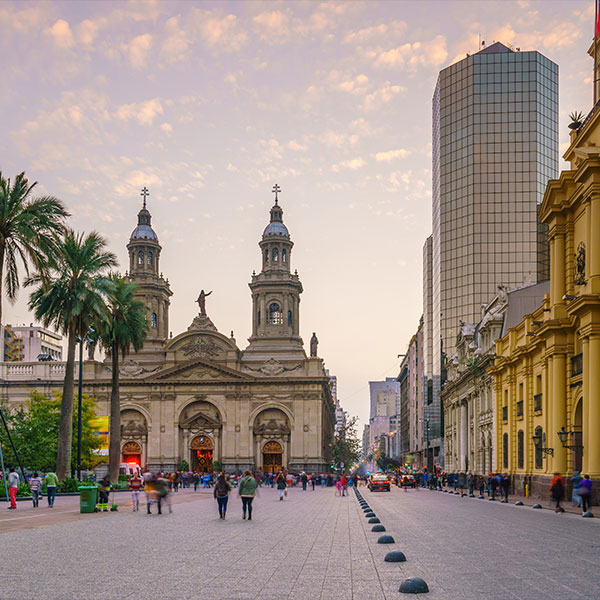 Plaza de Armas en Santiago de Chile