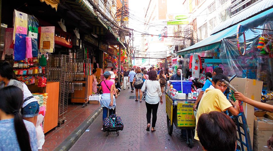 Barrio de China Town en Bangkok