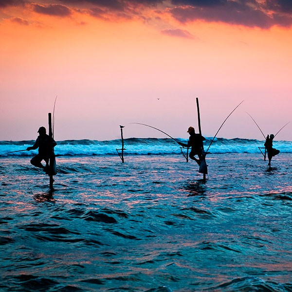 Pescadores en Galle