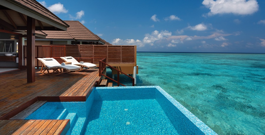 Grand Water Villa con piscina en Olhuveli Maldivas todo incluido