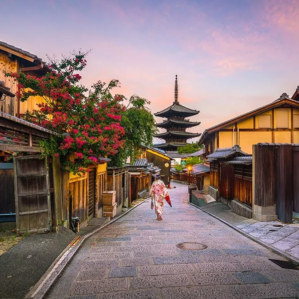 Barrio de las geishas en Kioto, Japón