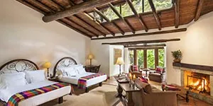 Hotel 5 estrellas Inkaterra Machu Picchu en el fin del trekking Salkantay