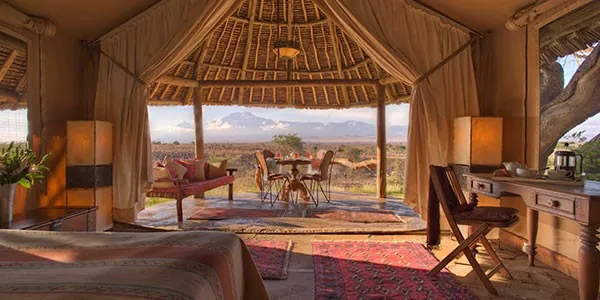 Elewana Tortilis Camp, Alojamientos de lujo en los safaris en Amboseli