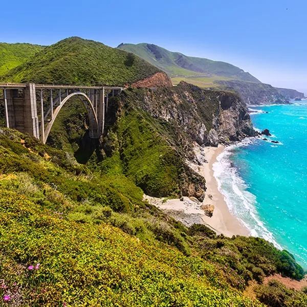 Fly and drive Big Sur California