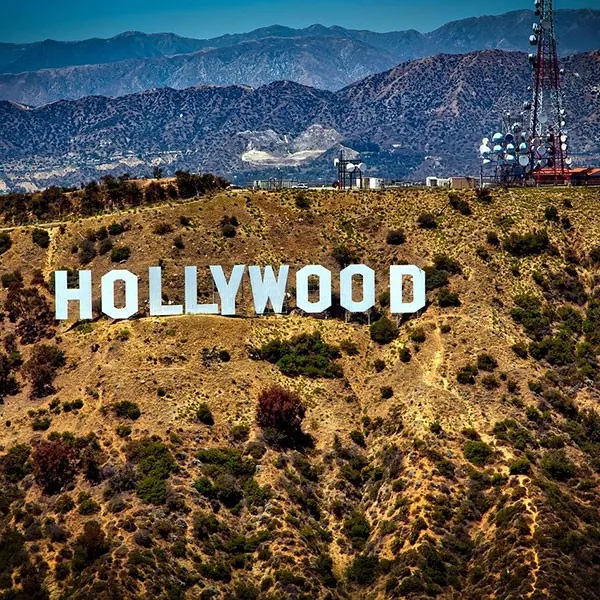Cartel de Hollywood, Los Ángeles, costa oeste EEUU