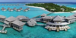 Resort de lujo en Maldivas Six Senses overwater