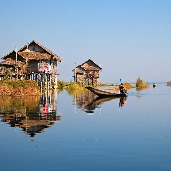 Lago Inle en el viaje a Birmania