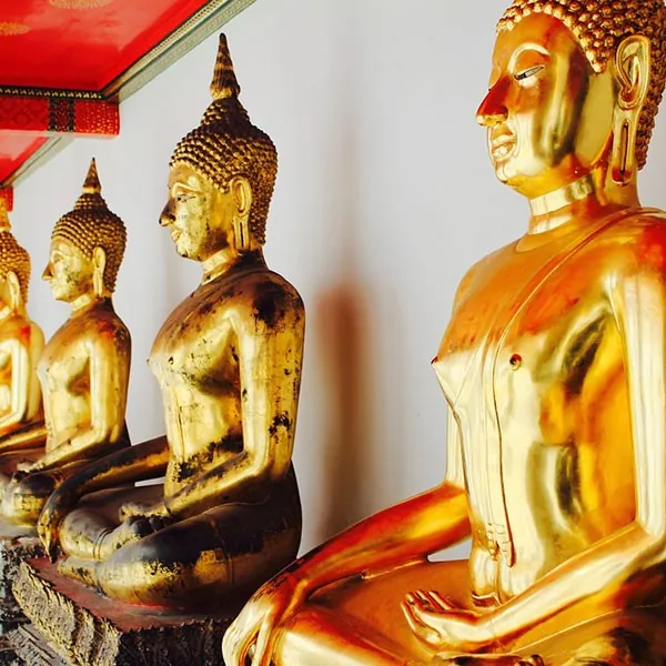 Buda de oro en Bangkok, Tailandia
