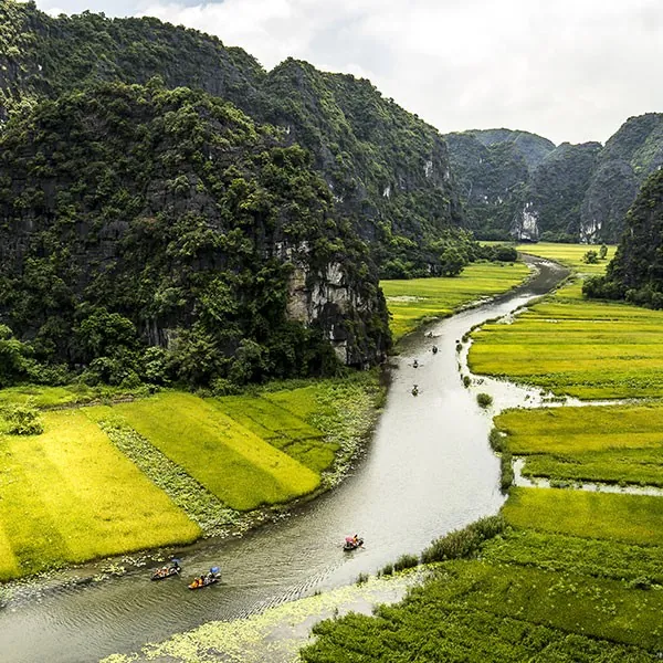 Tam Coc, visita en el circuito por Vietnam