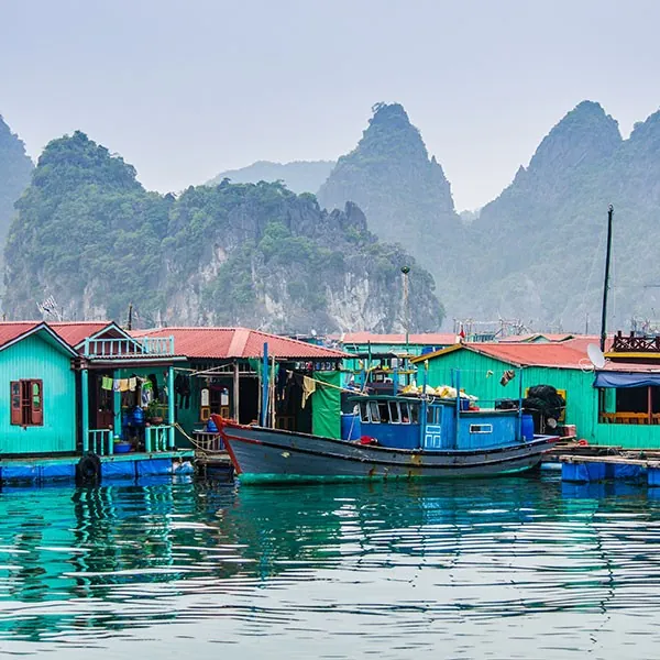Casas sobre pilotes ecoturismo en Vietnam