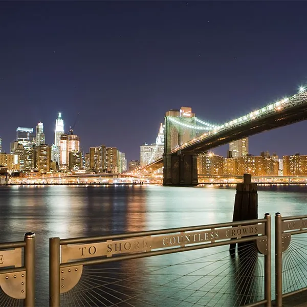 Puente de Brooklyn , Nueva York, costa este EEUU