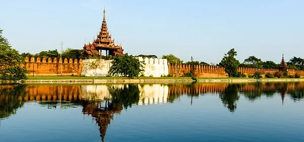 Palacio de Mandalay en Birmania