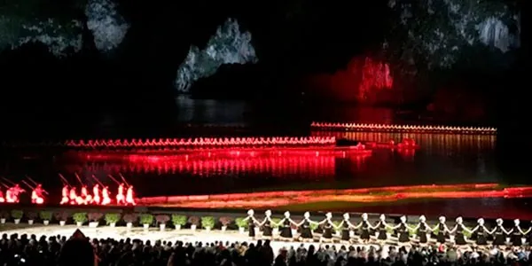 Espectáculo de luces Impression Liu Sanjie en Yangshuo China